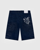 Raw Blue Link Jorts